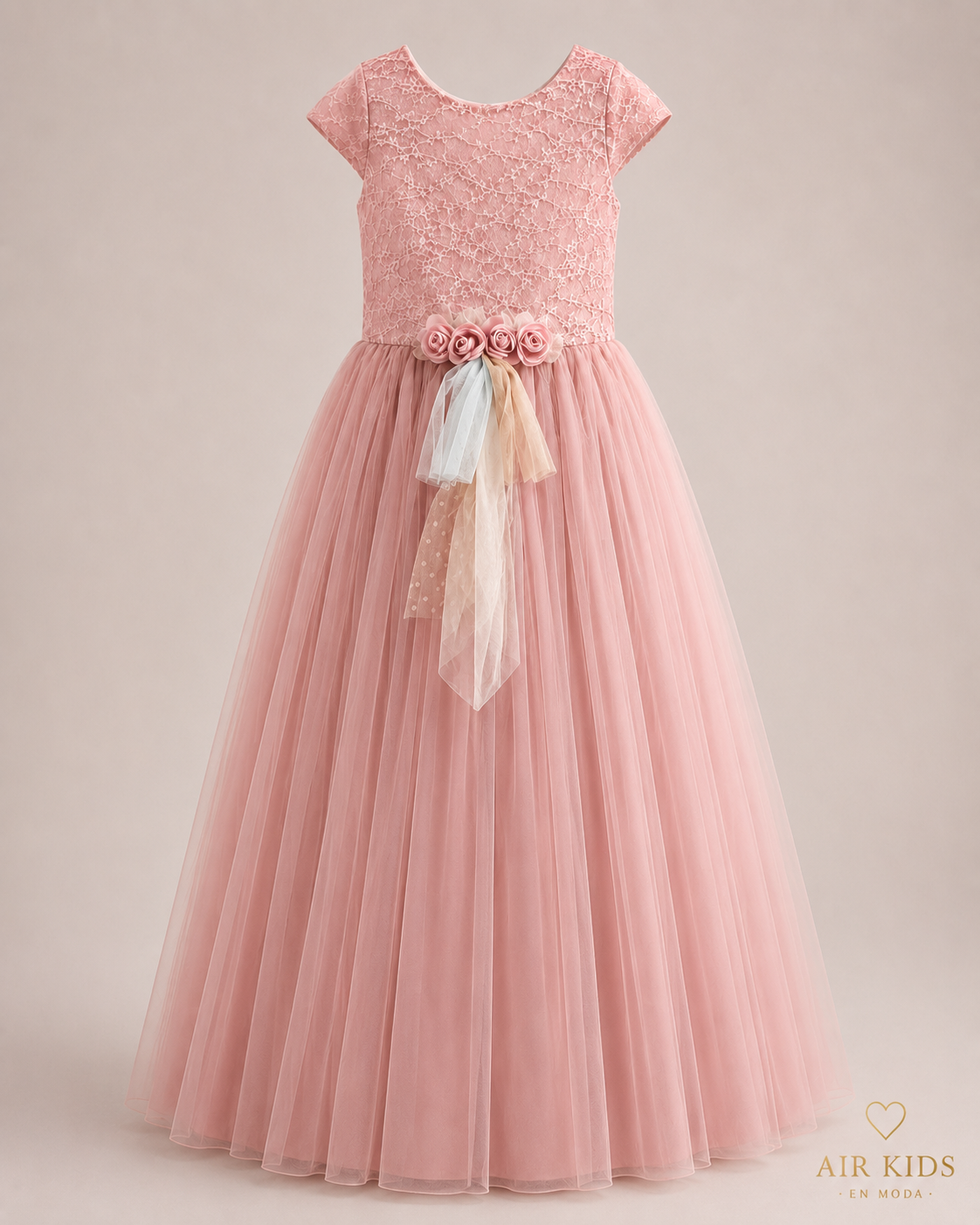 Vestido de Fiesta con Corona para Niña 24-525 Talla 12 Años