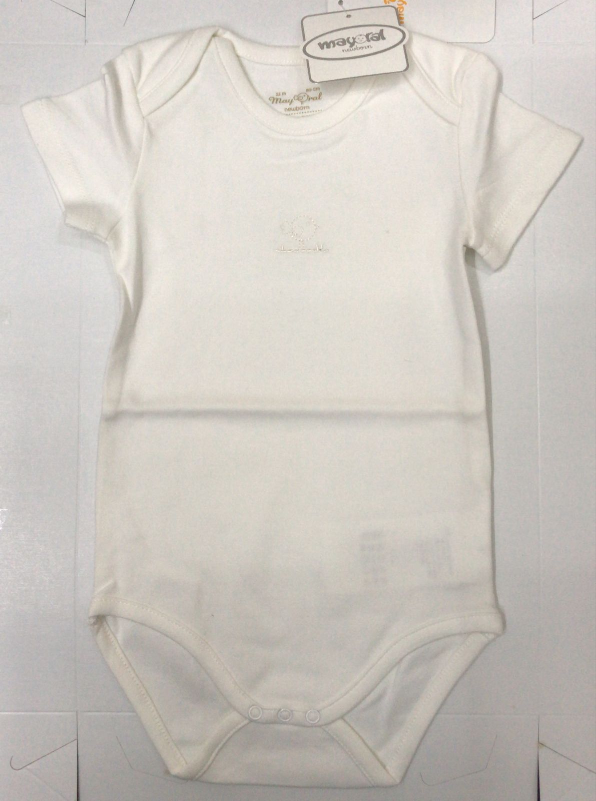 Body Corto Unisex Puebla Mayoral 198-74 Talla 12 Meses
