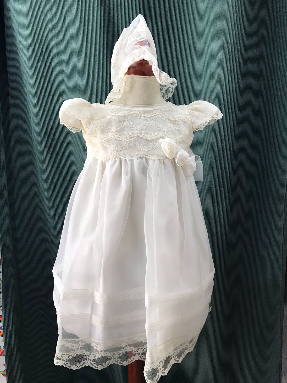 Vestido de Bautizo para Niña 19-453 Talla 3 Años