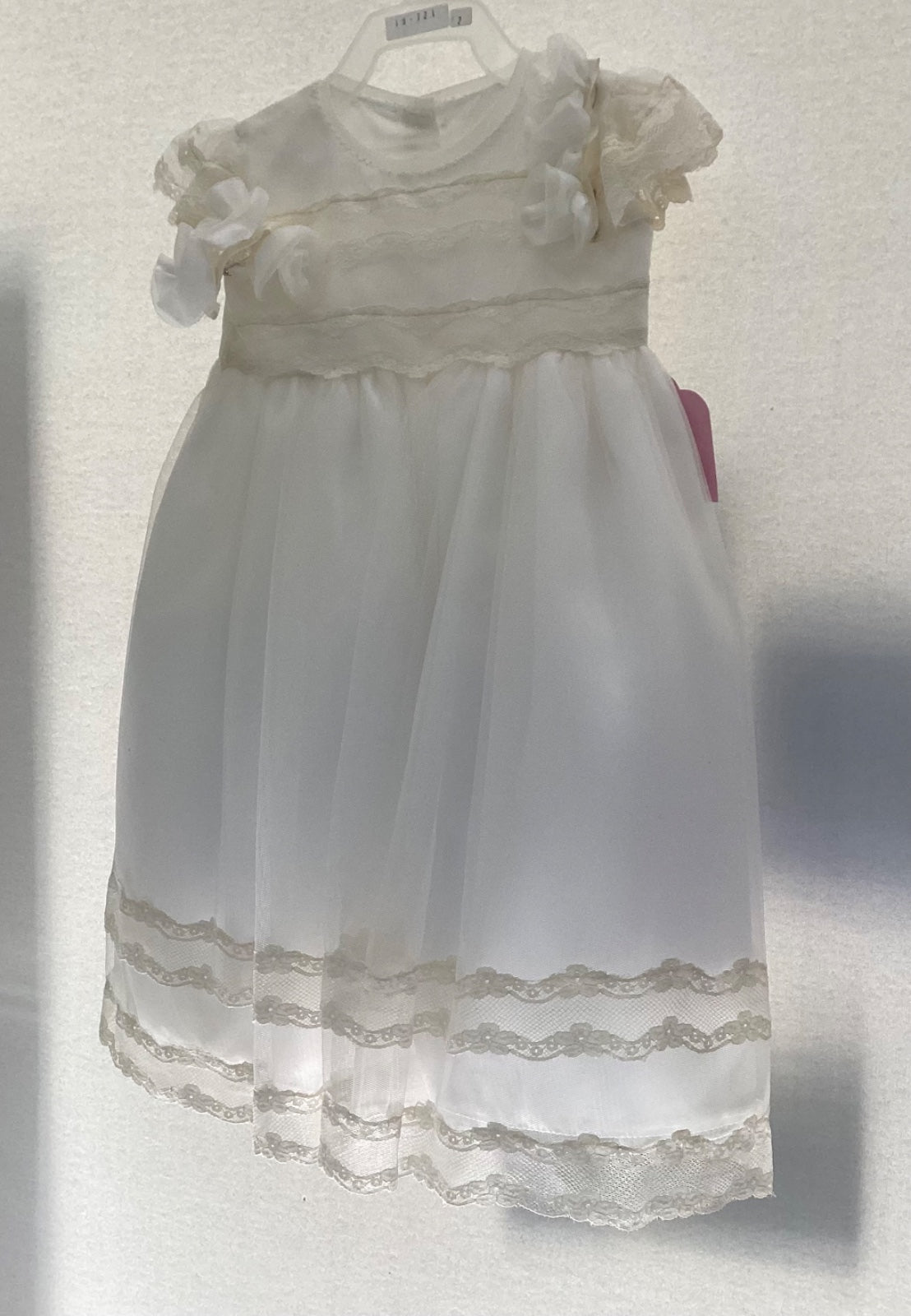 Vestido de Bautizo para Niñas 19-721 Talla 2 años