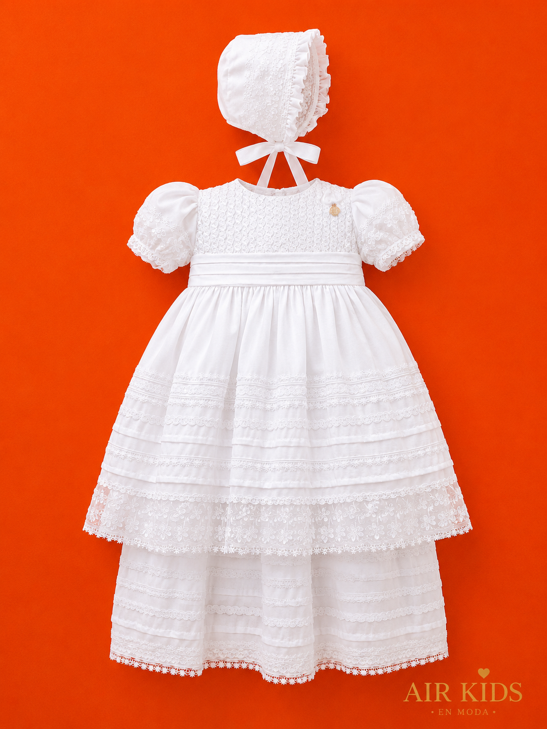 Ropon de Ceremonia para Niña Didi 6438 Talla 24 Meses
