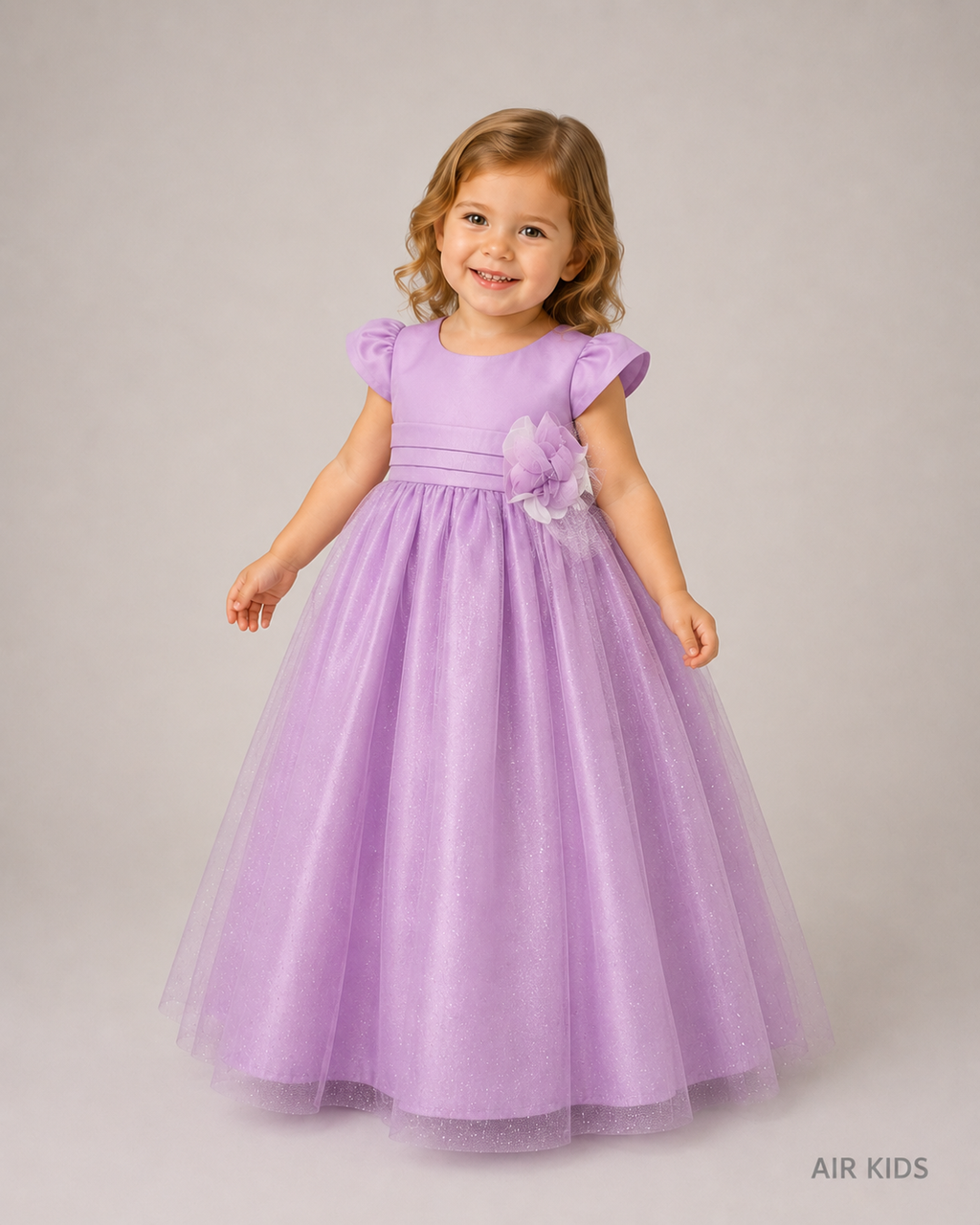 Vestido con Corona de Presentacion para Niña 22-703 Talla 2 Años