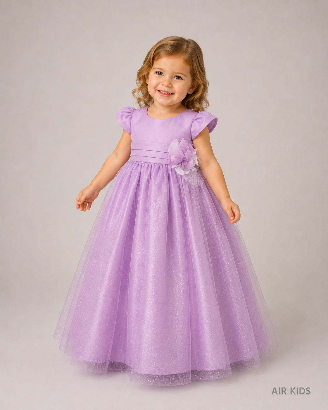 Vestido con Corona de Presentacion para Niña 22-703 Talla 2 Años