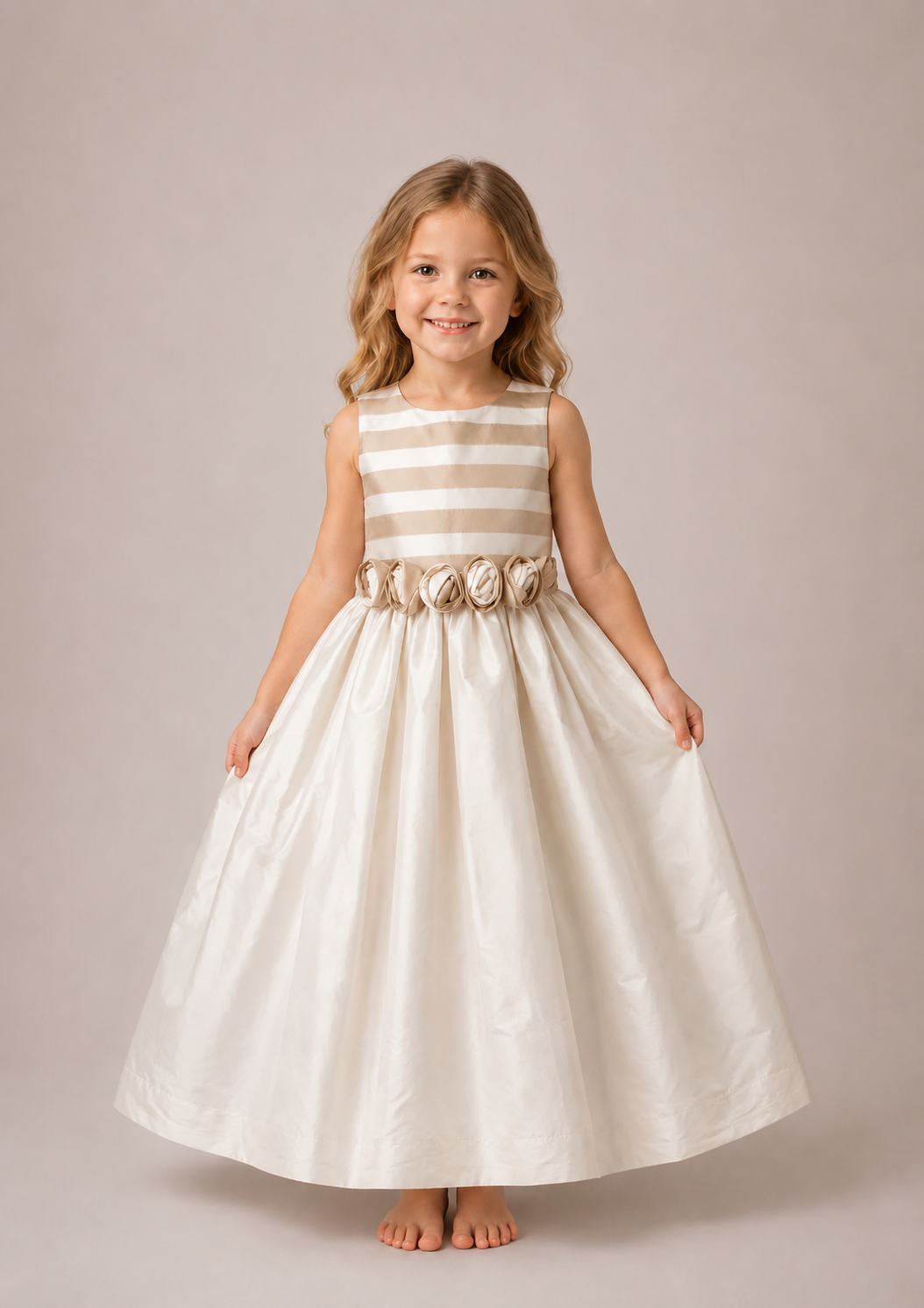 Vestidode Fiesta para Niña con Corona 9674 Talla 4 Años