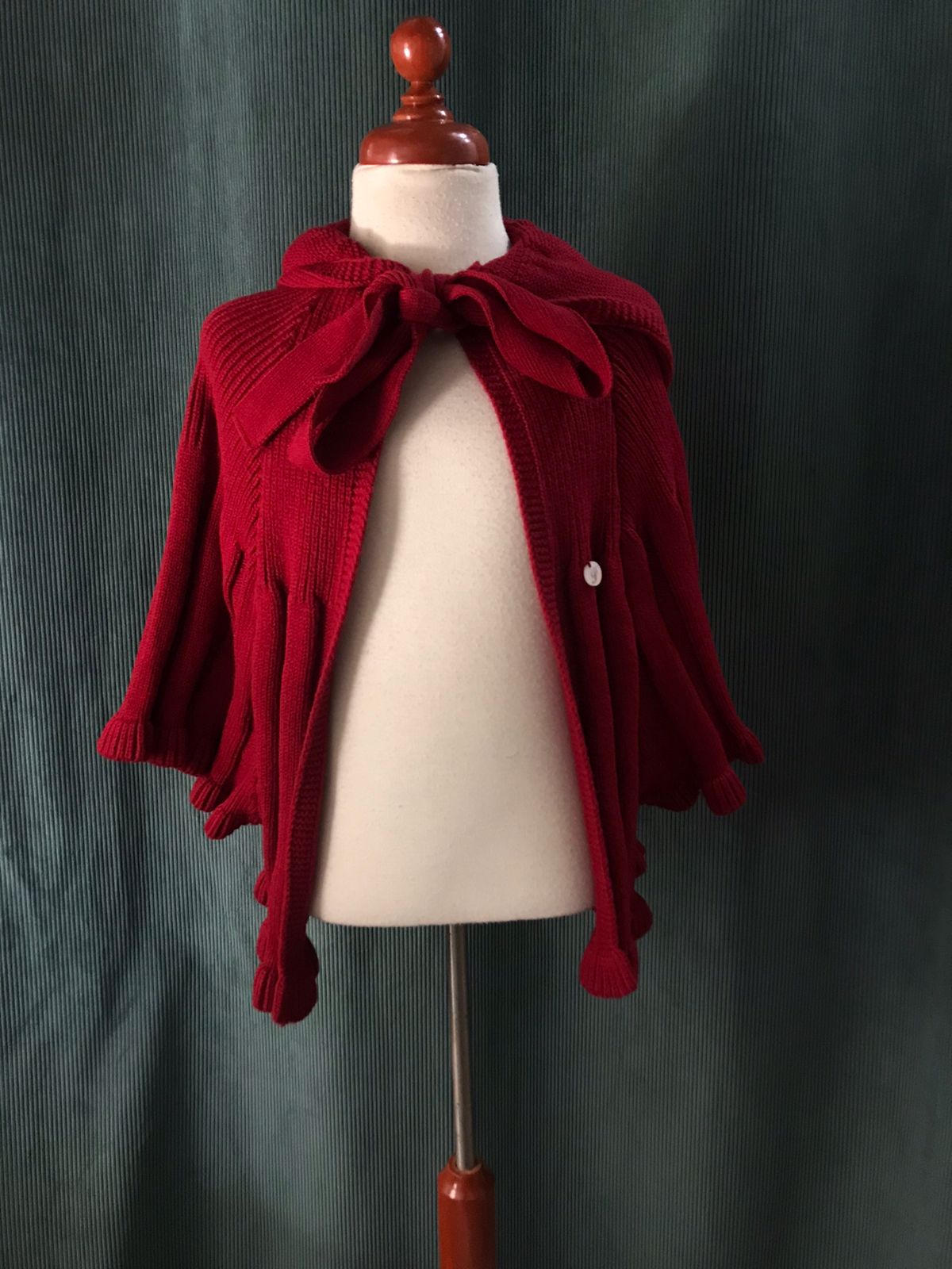 Capa Tejida para Niña Foque 1822203-19 Talla 6 Años