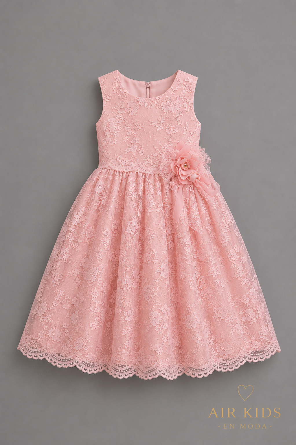 Vestido con Corona de Fiesta para Niña 22-012 Talla 6 Años