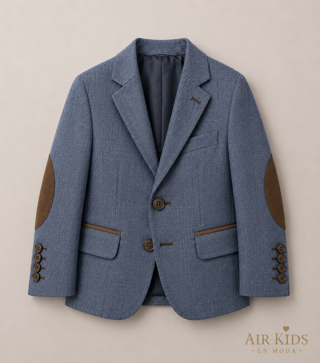 Saco para niño Zilerys azul rallado 212011 Talla 4 Años