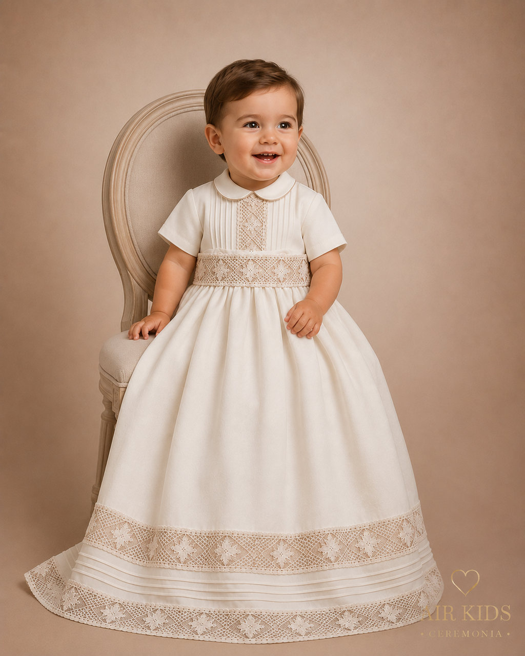 Ropon para Bautizo de Niño 24-205 Talla 18 Meses