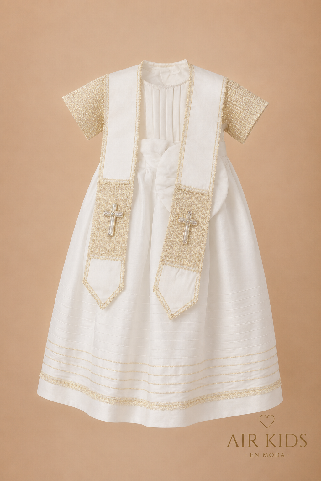 Ropon desmontable para Bautizo Niño Didi 7538-24 Talla 24 Meses