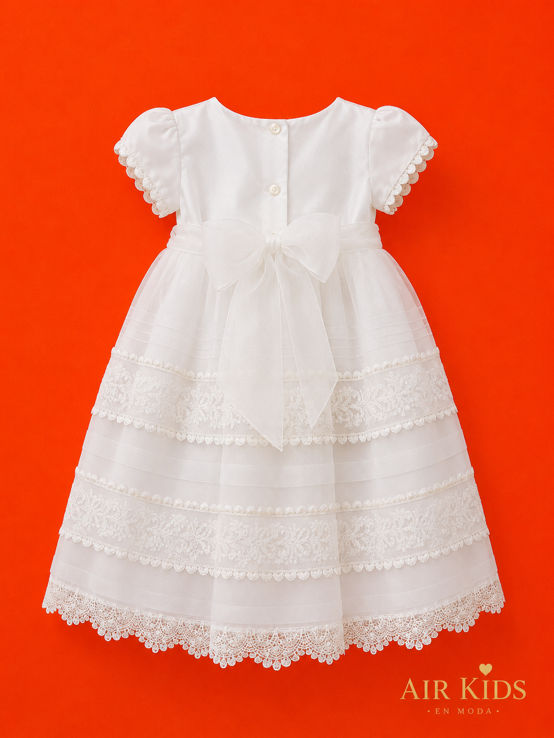 Vestido de Bautizo para Niña Didi 6436 Talla 24 Meses