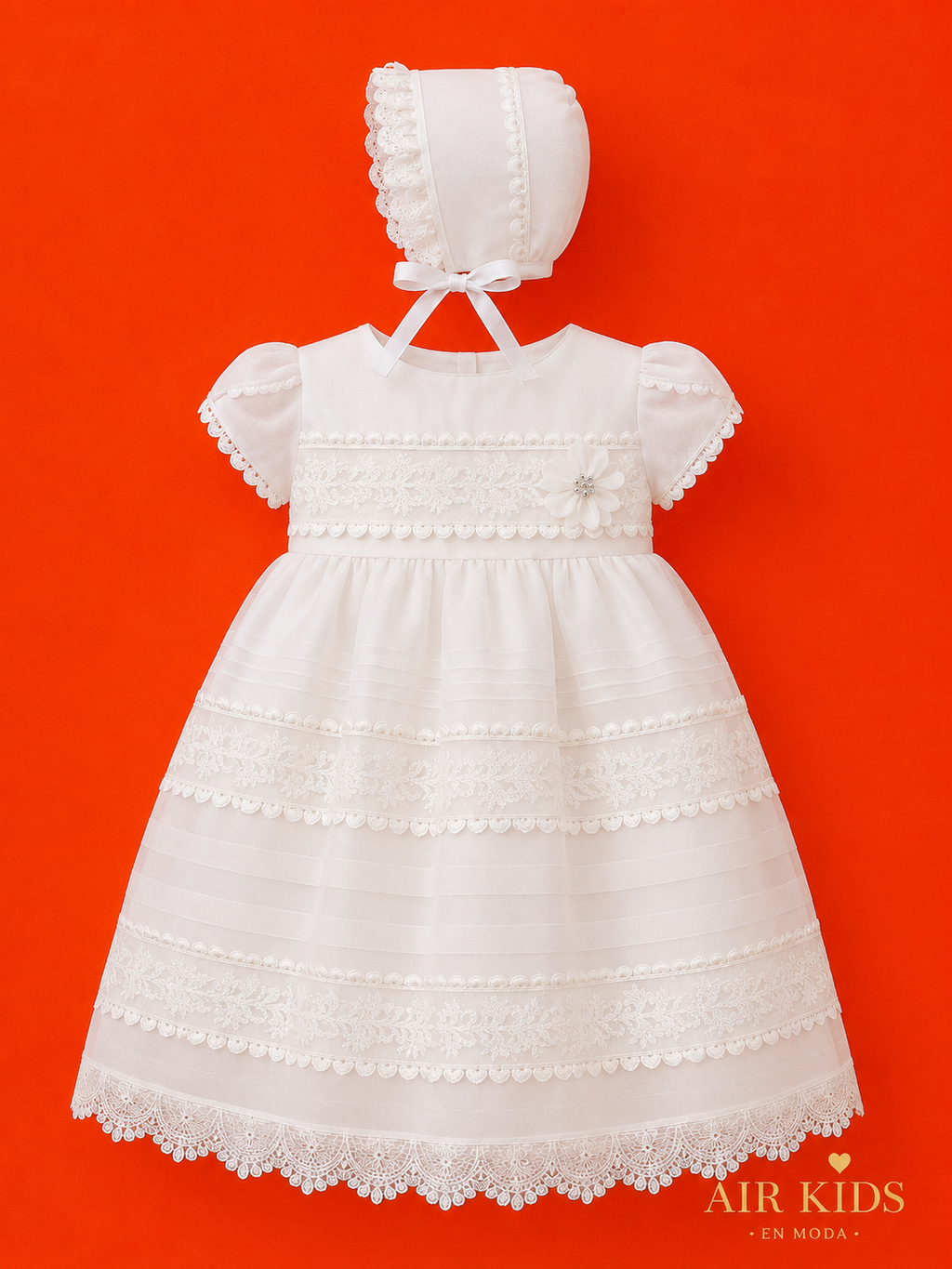 Vestido de Bautizo para Niña Didi 6436 Talla 24 Meses