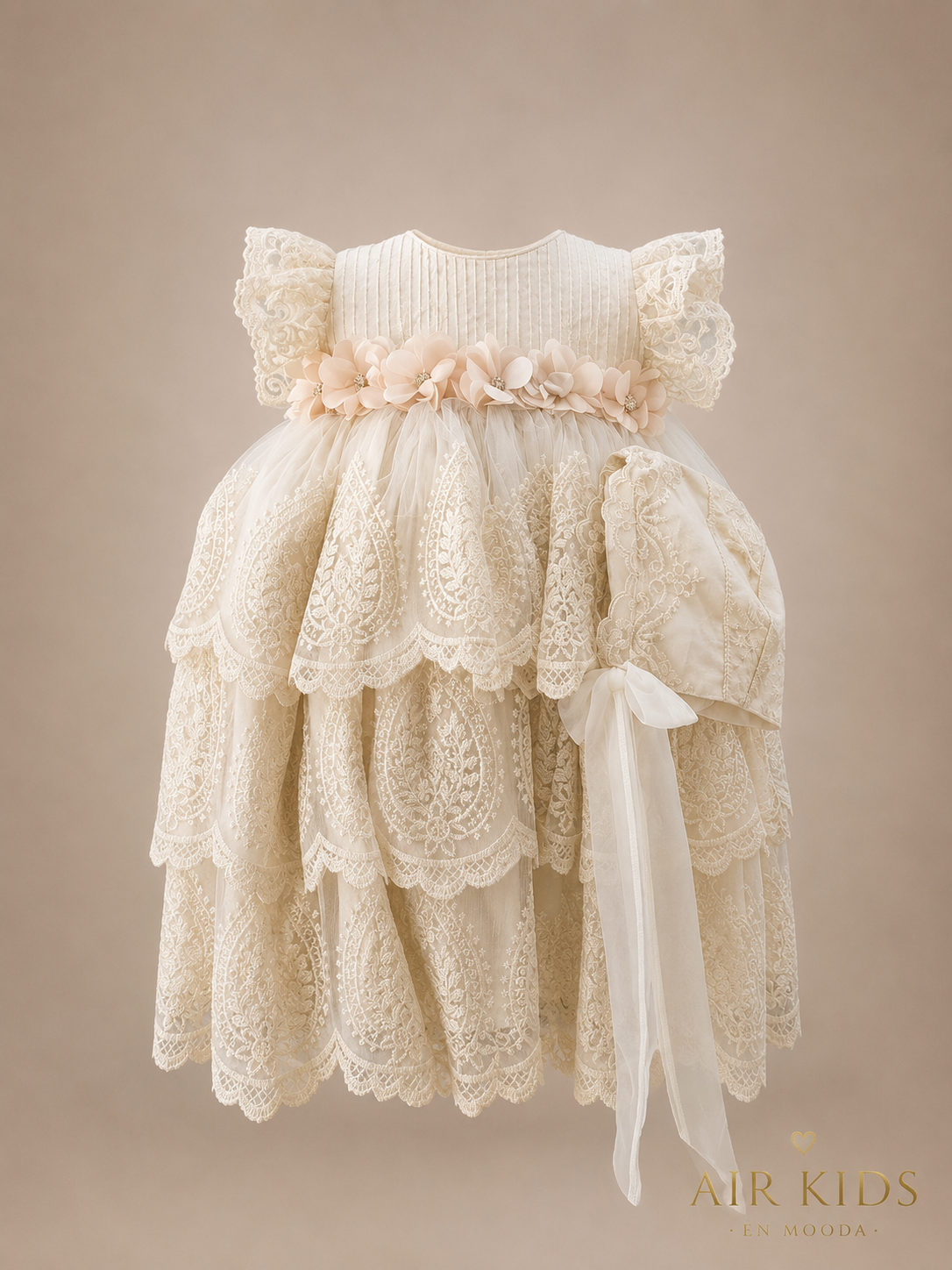 Ropon de Bautizo para Niña 1440 Talla Uni
