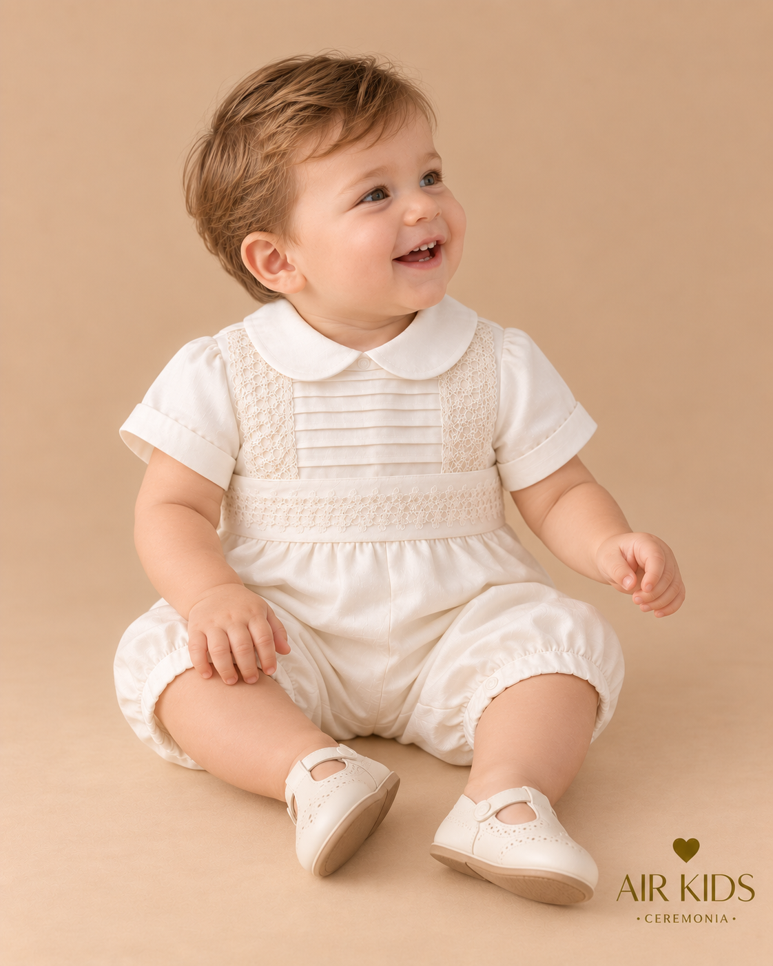Traje de Bautizo Niño 04-757 Talla 12 Meses