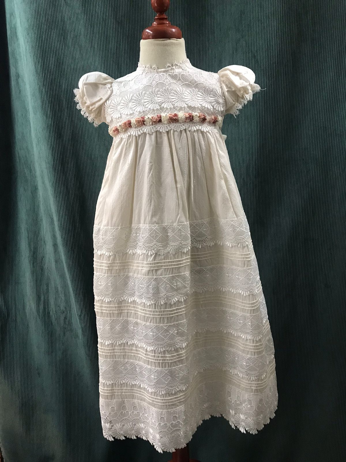 Ropón de Bautizo para Niña EDYKAR A-25484 Unitalla