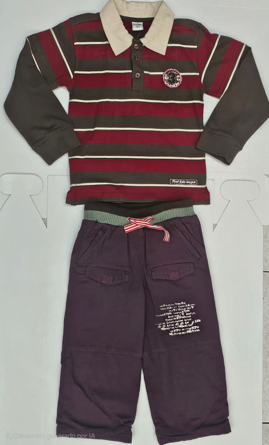 Conjunto de 2pza para Niño Puebla