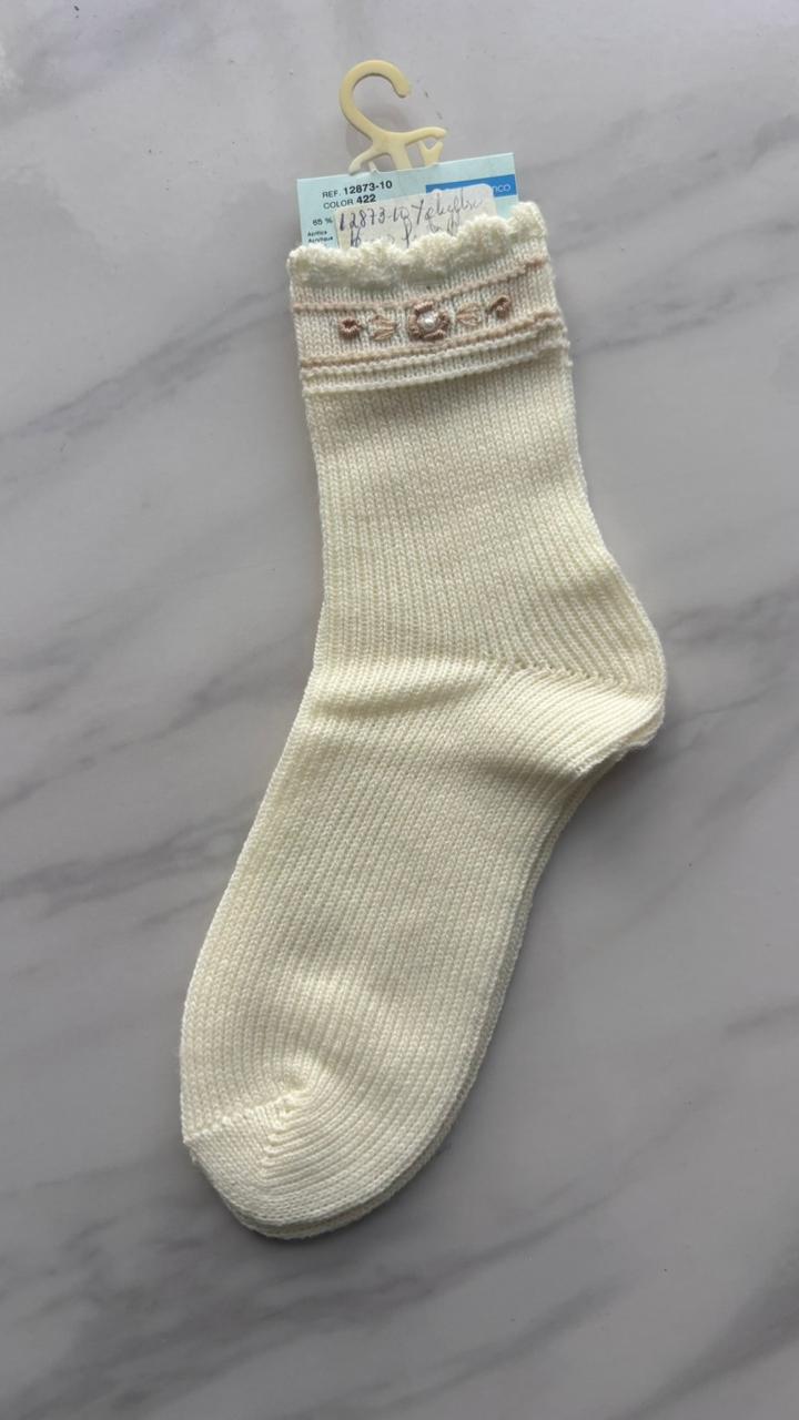 Tobillera Unisex Punto blanco 12873-10 Talla 4 años