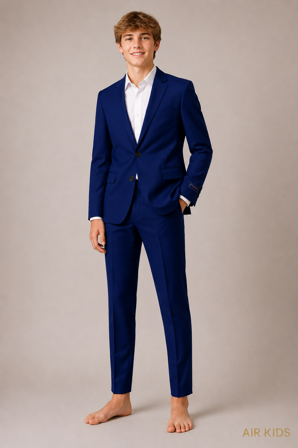 Traje para niño 2 pza Zilerys Azul Rey 22488