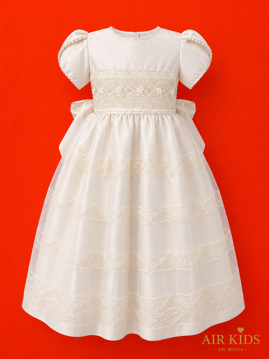 Vestido de Ceremonia para Niña Didi 7955 Talla 4 Años