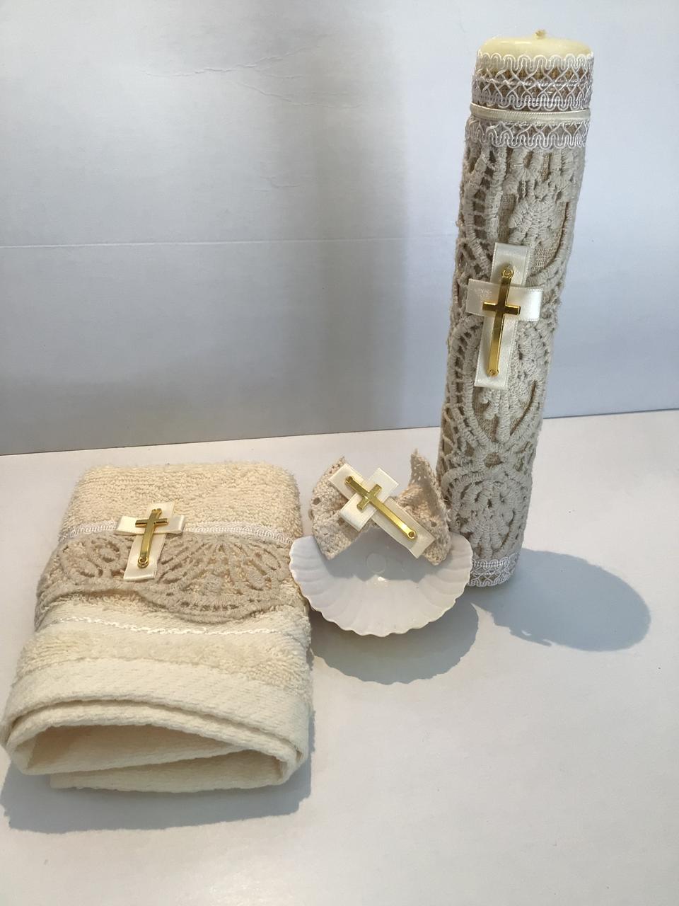 Kit bautizó para Niño modelo 010 Beige