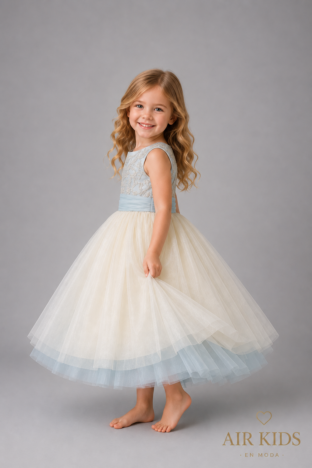 Vestido de Fiesta para Niña 24-510 Talla 4 Años