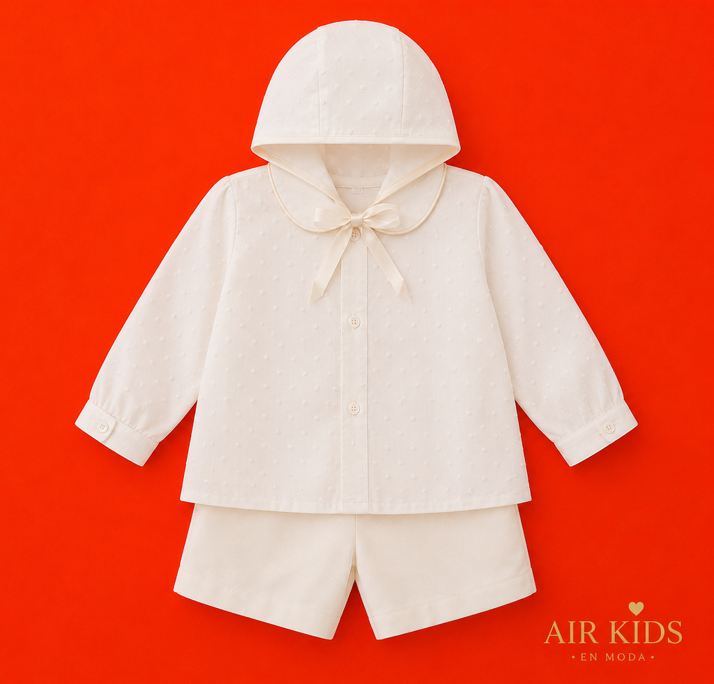 Traje de Bautizo para Niña 312-T24 Talla 24 Meses