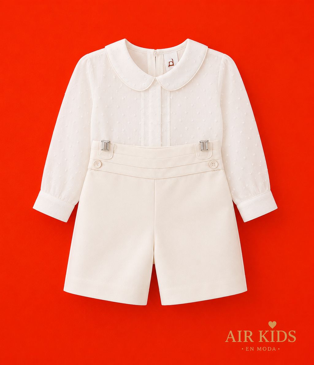 Traje de Bautizo para Niña 312-T24 Talla 24 Meses