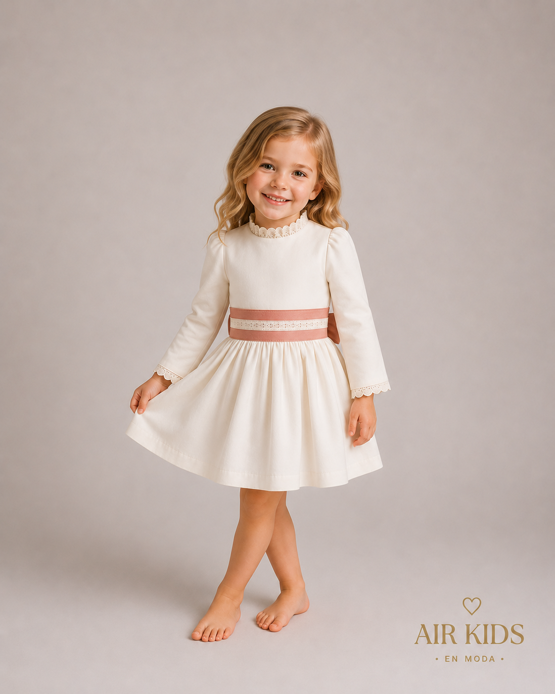 Vestido de Ceremonia para Niña Ixchel 2007V Talla 4 Años