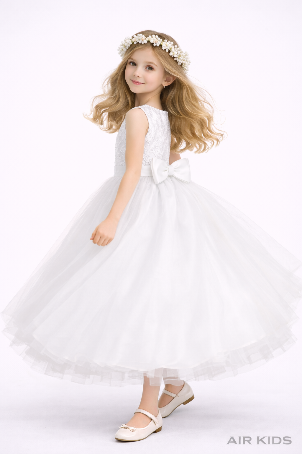 Vestido para Fiesta de Niña 17-028 Talla 6 Años