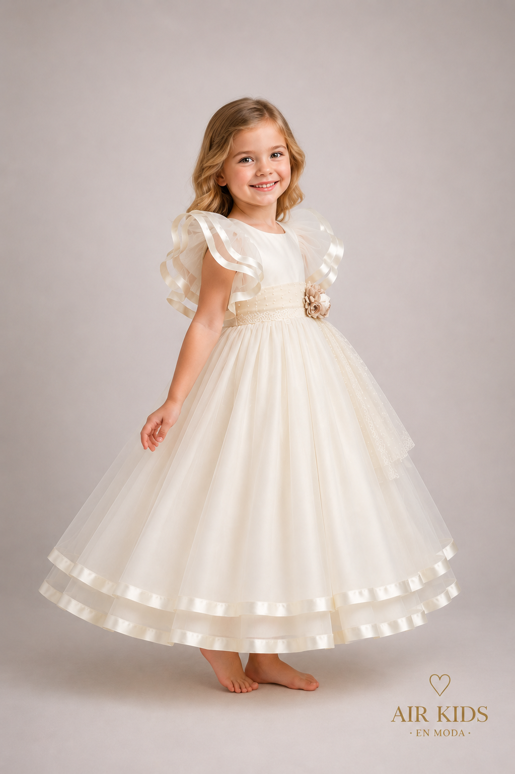 Vestido de Fiesta para Niña 23-534 Talla 4 Años