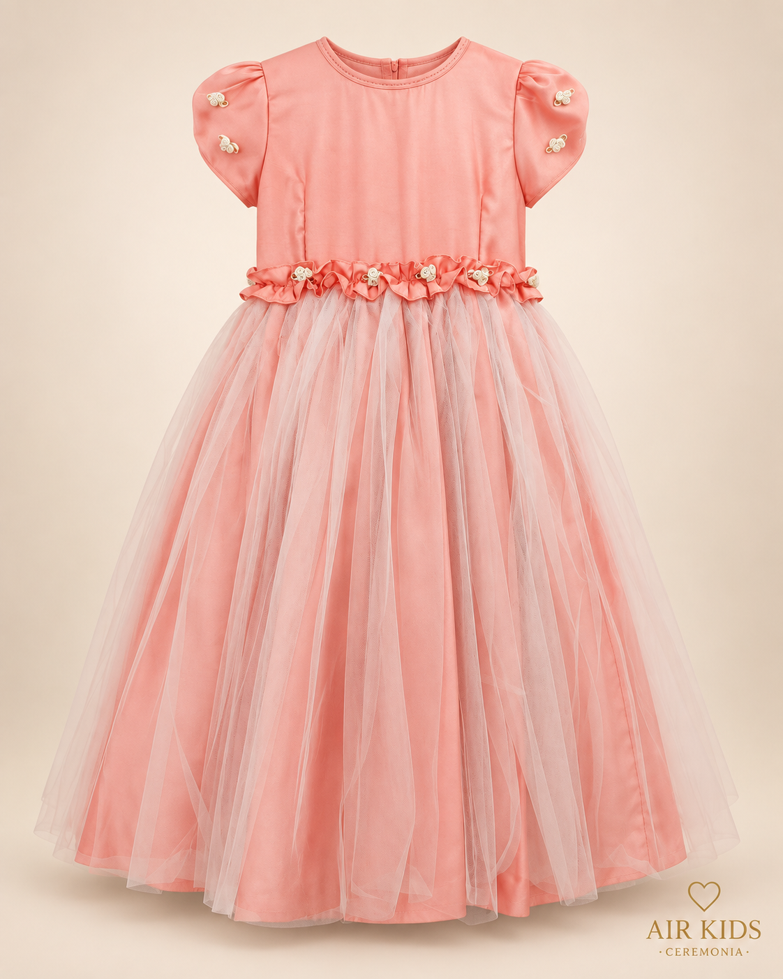Vestido de Fiesta para Niña 05-846 Talla 6 Años
