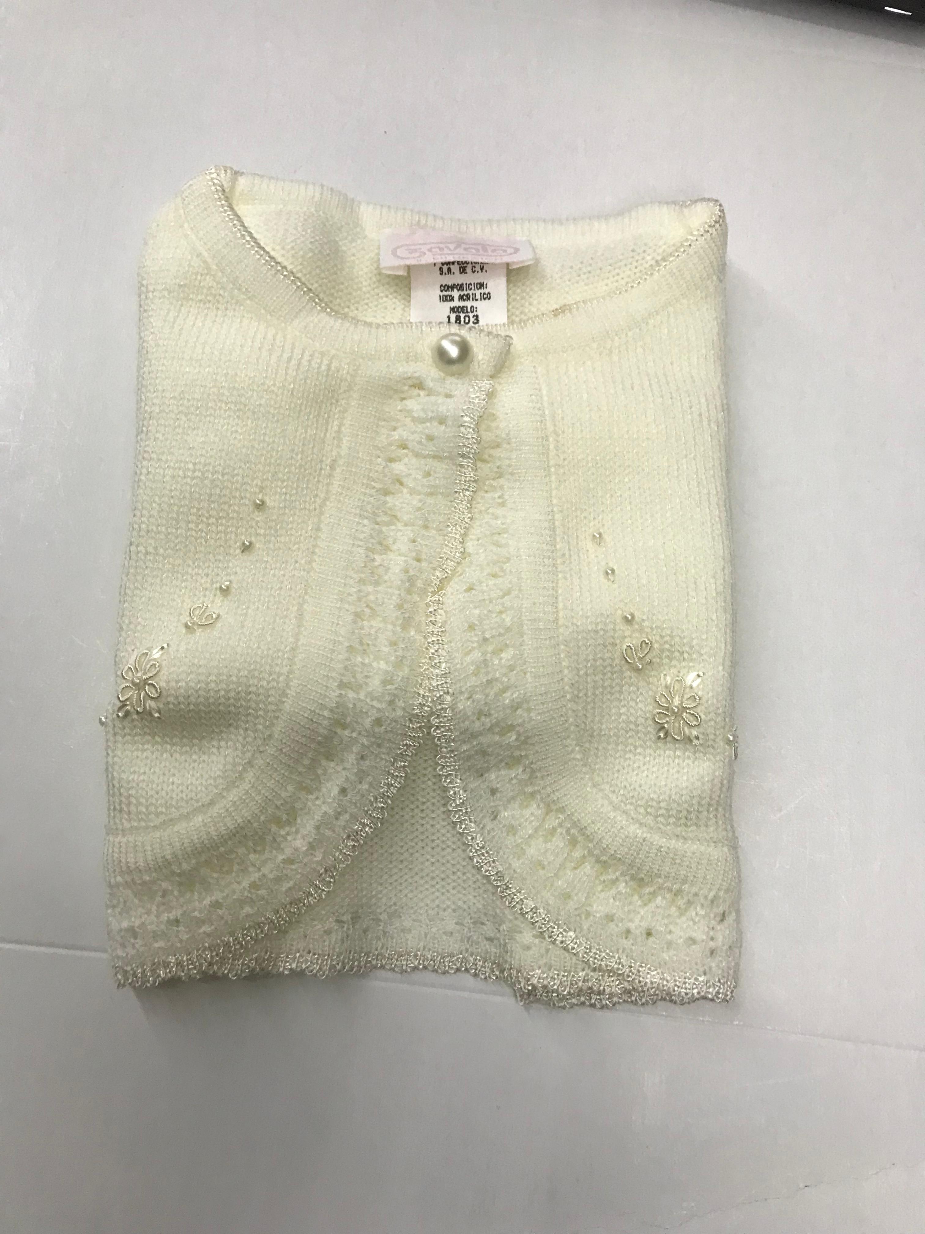 Torera de Ceremonia para Niña Zavala 1803-BH Talla 12 meses