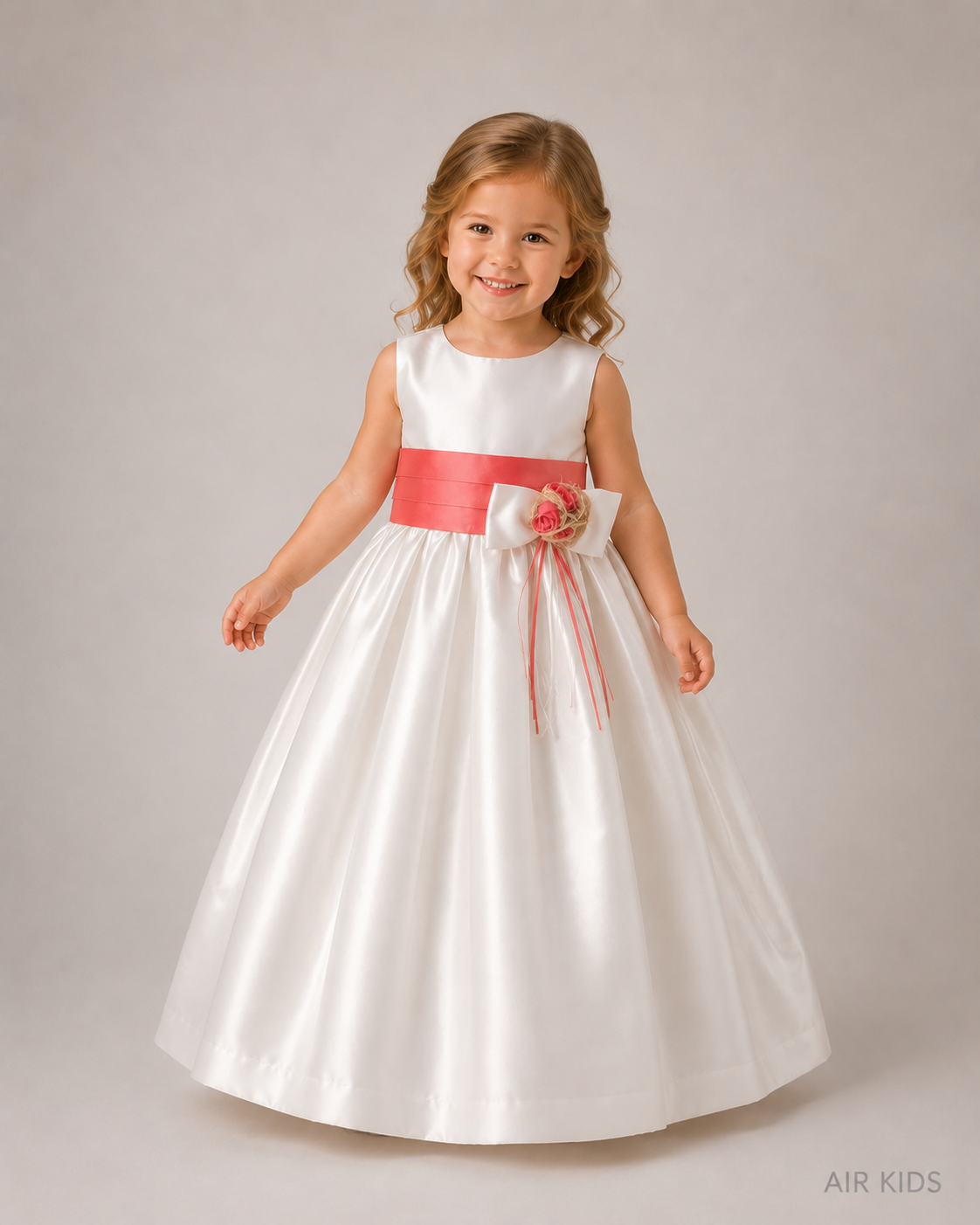 Vestido de Ceremonia para Niña 13-014 Talla 3 Años
