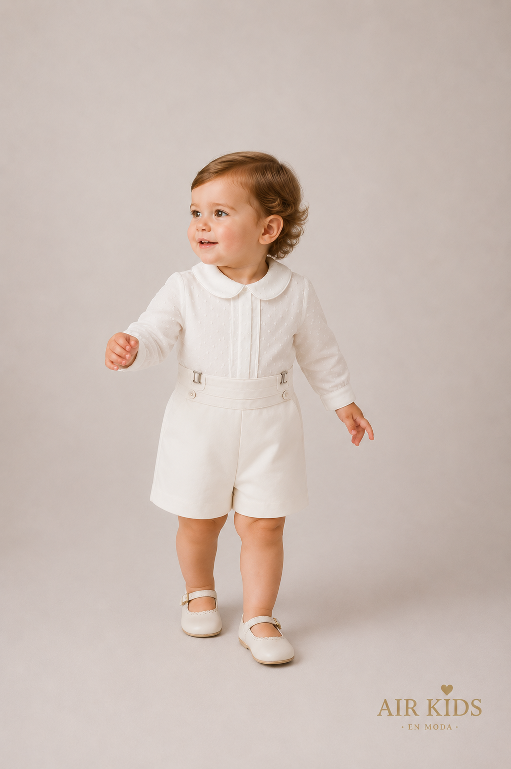Traje de Bautizo para Niña 312-T24 Talla 24 Meses