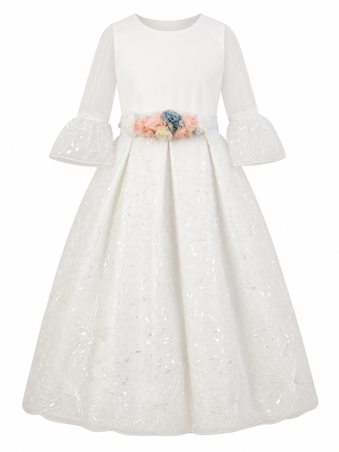 Vestido de Primera Comunión para Niña 24-413 Talla 16