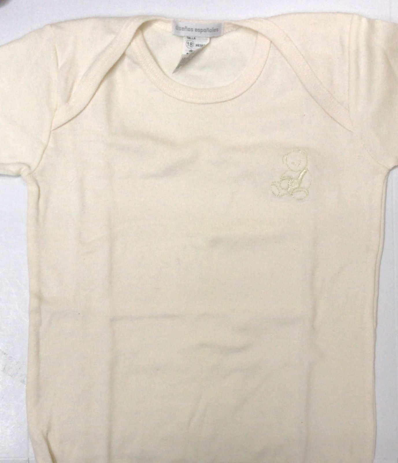 Body Corto Unisex Diseños Españoles AB05 Talla 12 Meses