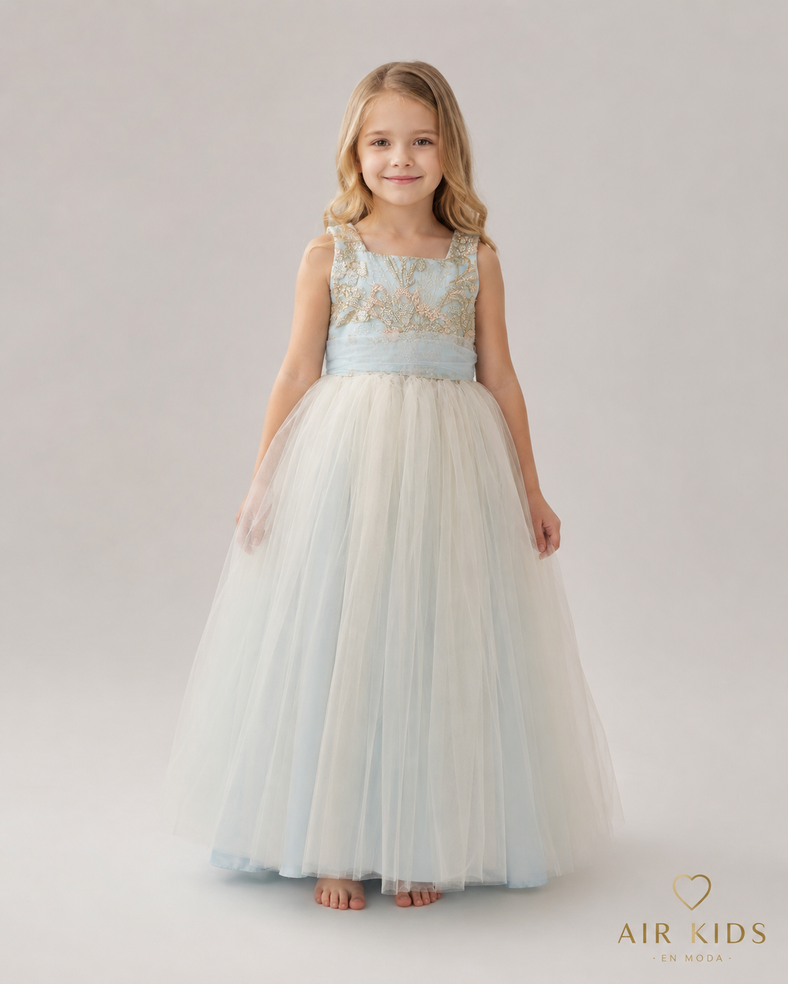 Vestido de Fiesta para Niña 24-510 Talla 4 Años