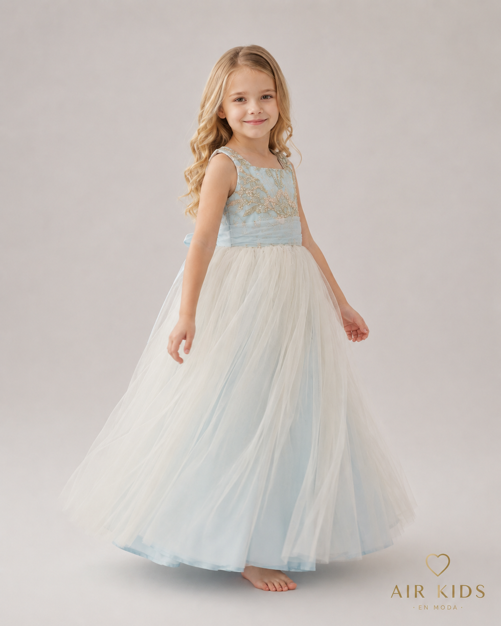 Vestido de Fiesta para Niña 24-510 Talla 4 Años