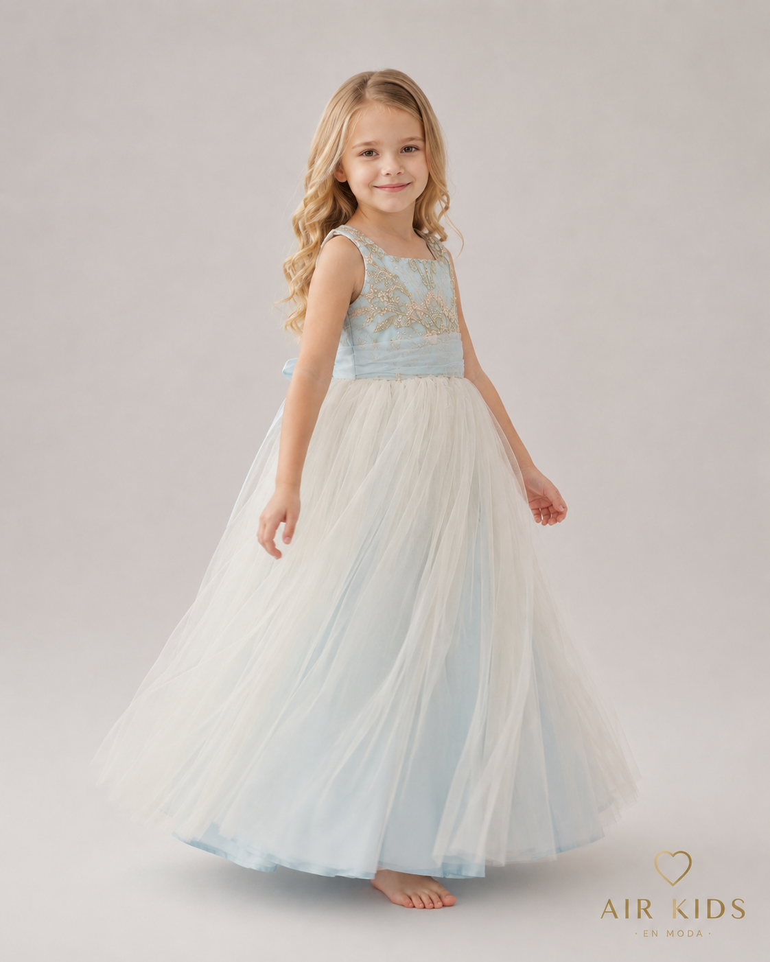 Vestido de Fiesta para Niña 24-510 Talla 4 Años