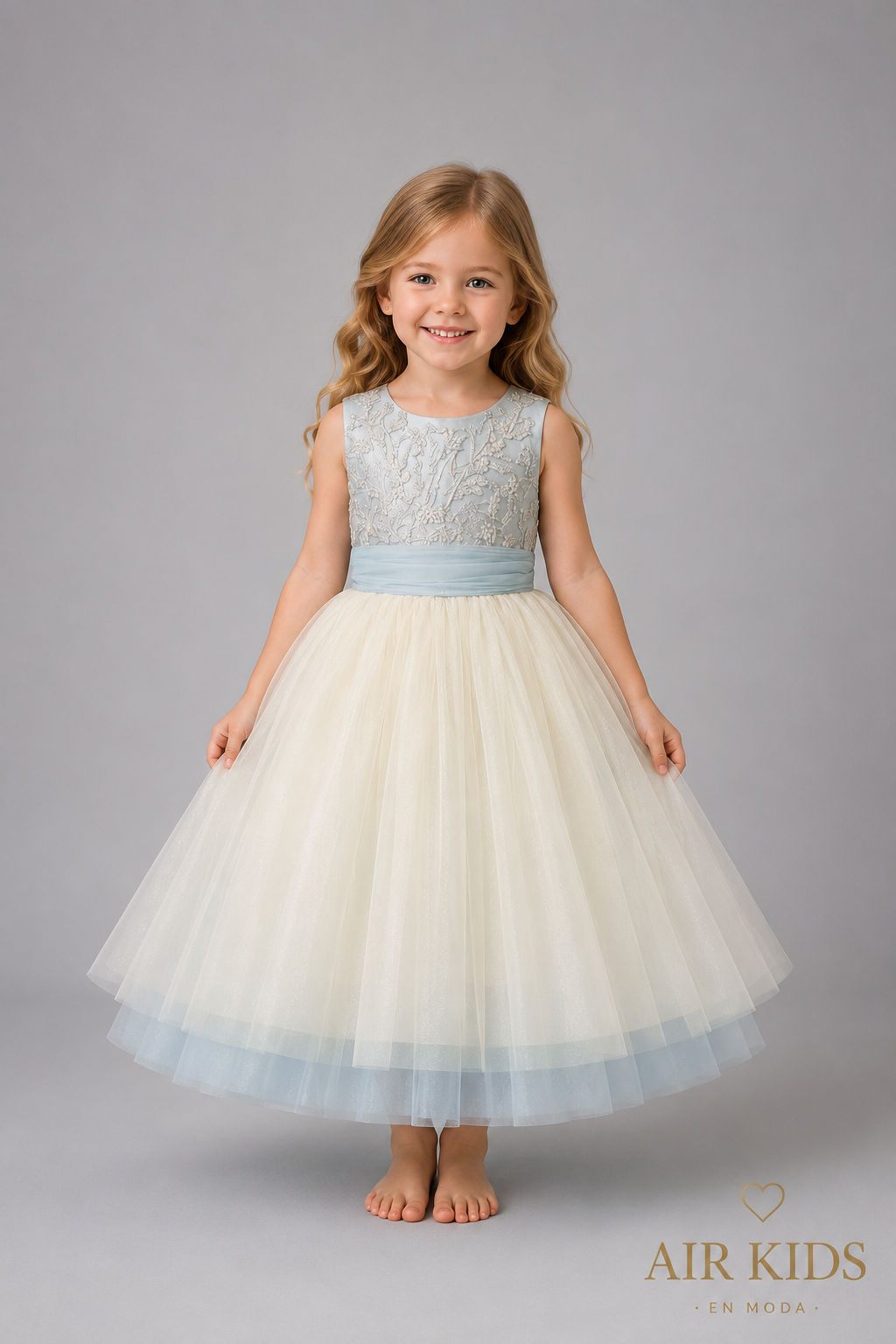 Vestido de Fiesta para Niña 24-510 Talla 4 Años