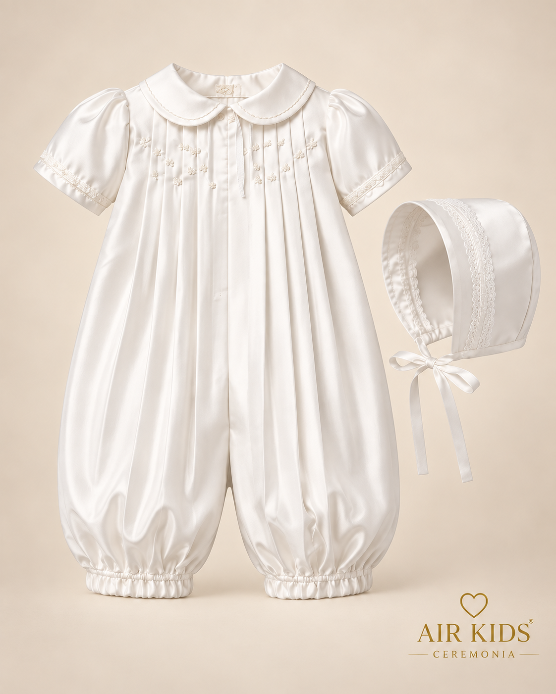 Traje para Bautizo Niño Ozi 9301-6 Talla 6 Meses