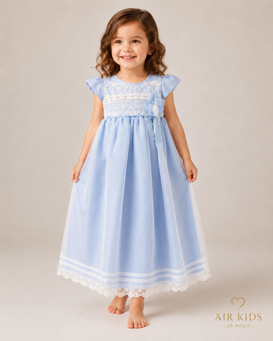 Vestido para Niña 13-723 Talla 3 Años