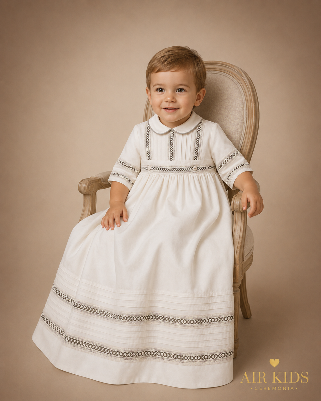 Ropon de Bautizo para Niño 24-852 Talla 24 Meses