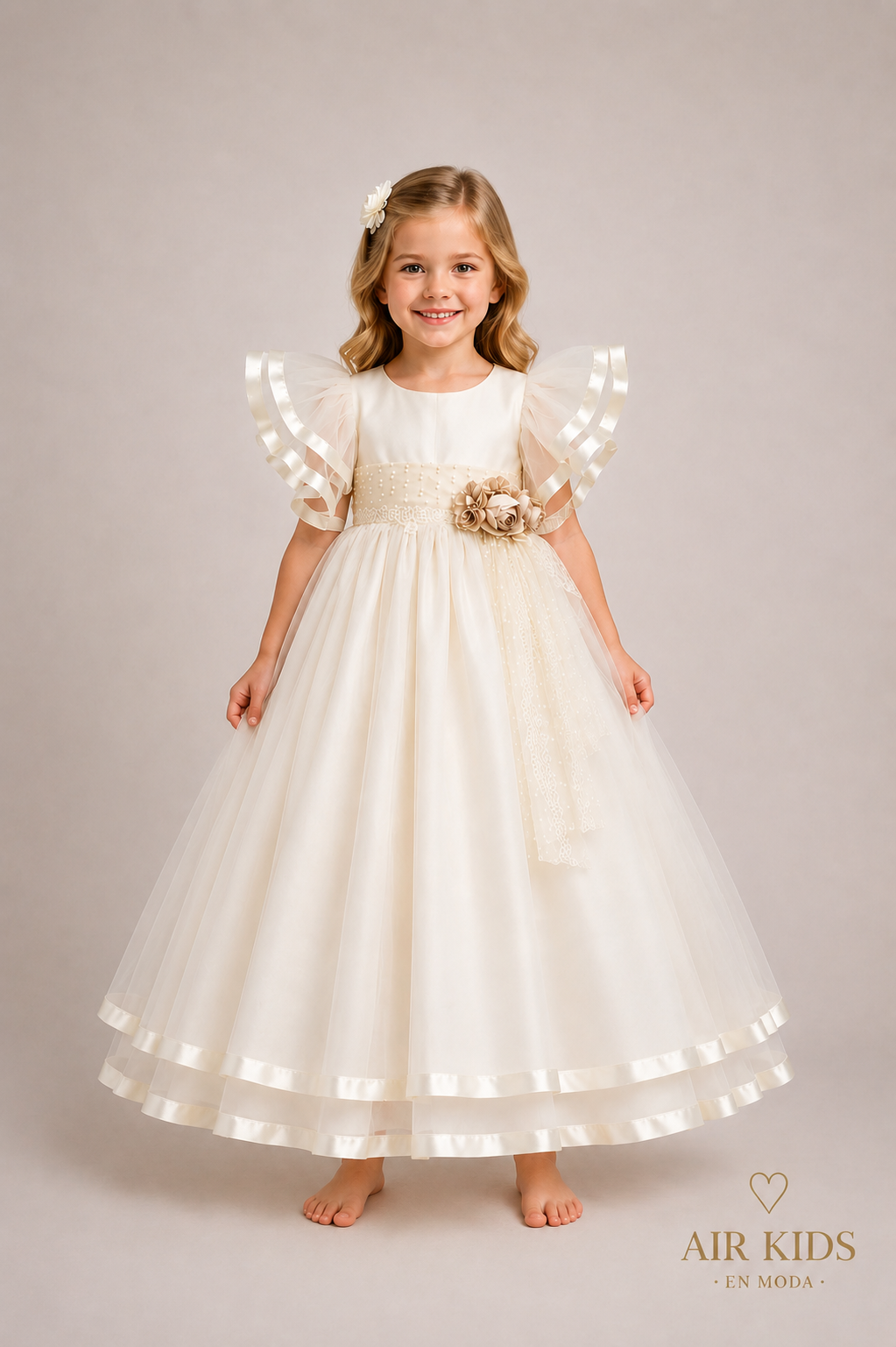 Vestido de Fiesta para Niña 23-534 Talla 4 Años