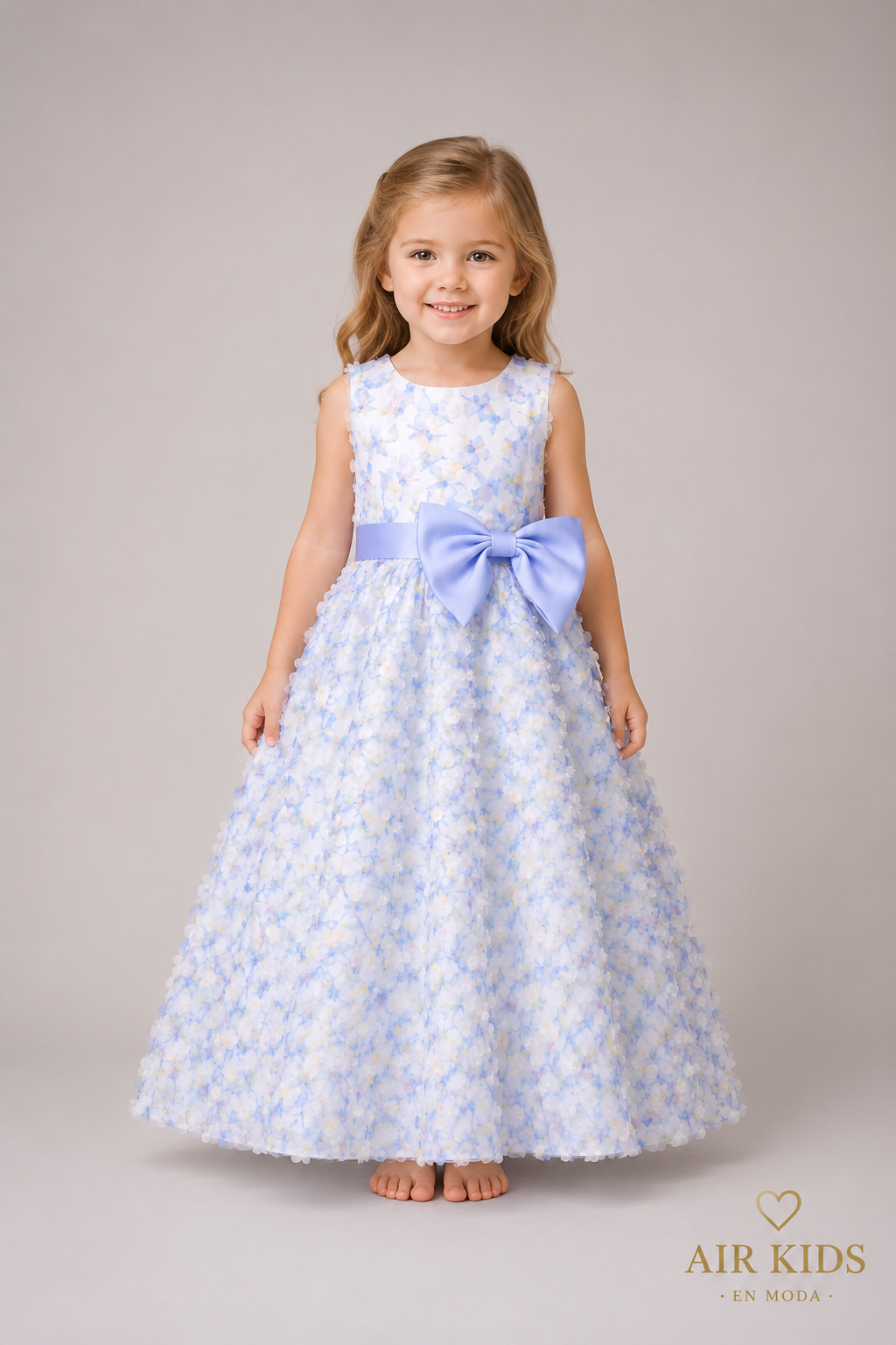 Vestido con Corona de Fiesta para Niña 24-029