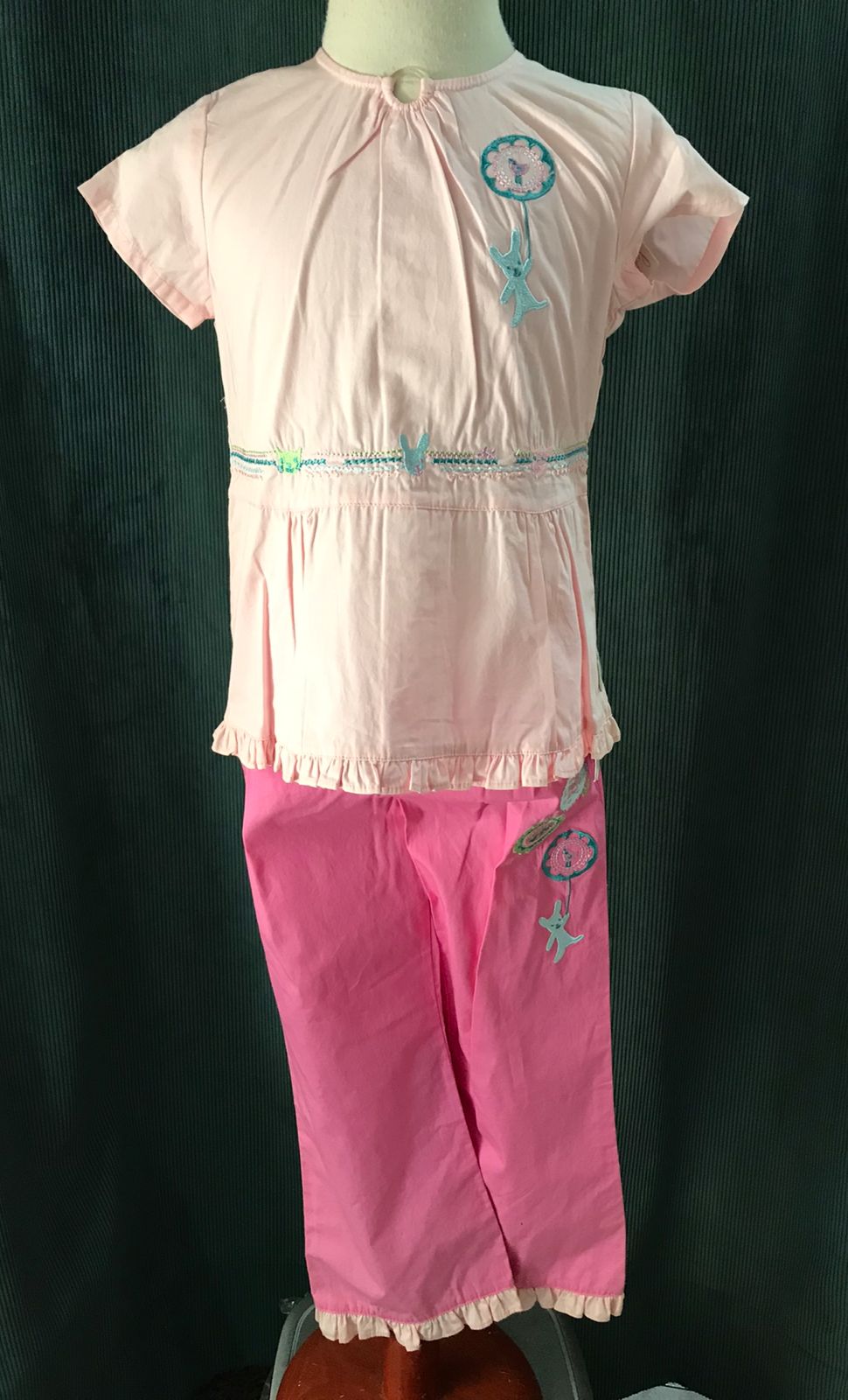 Conjunto de 2pza para Niña Deux Par Deux 26917 Talla 5 Años-Liquidacion