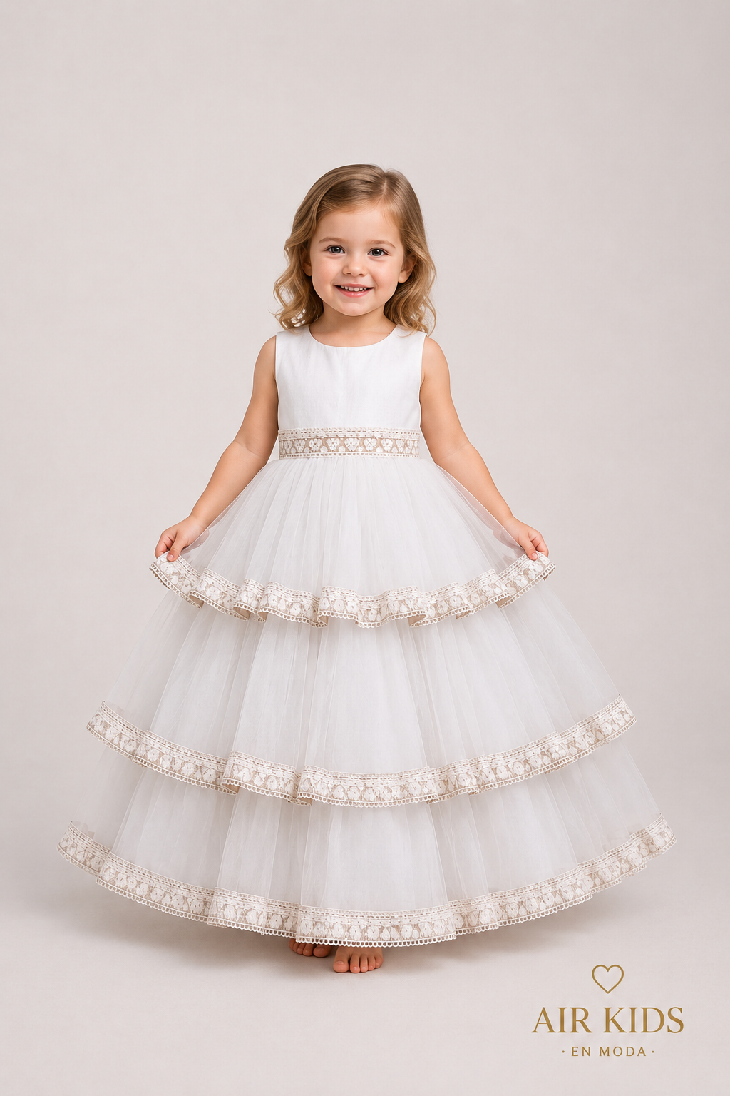 Vestido de presentacion para niña 