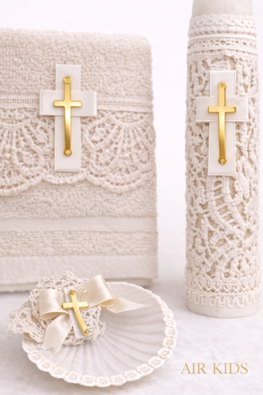 Kit bautizó para Niño modelo 010 Beige