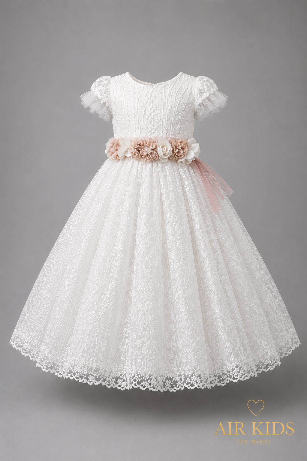 Vestido de fiesta para niña con Corona23-531 Talla 4 Años
