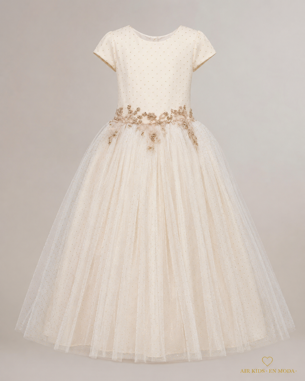 Vestido con Corona de Fiesta para Niña 24-503
