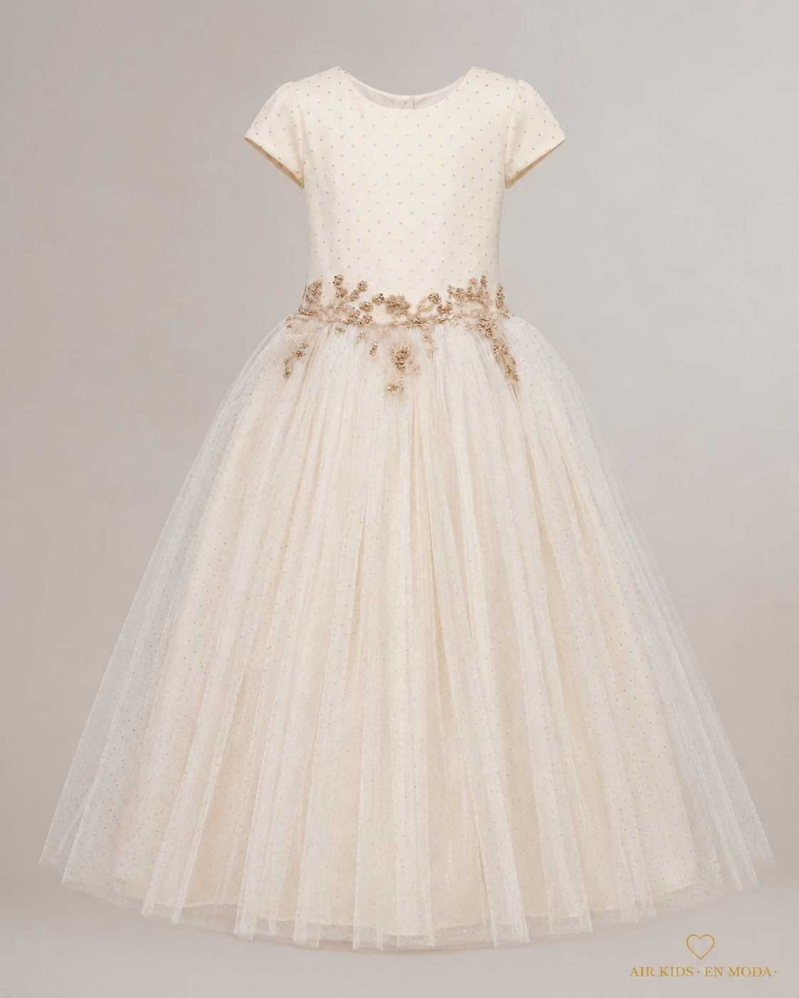 Vestido con Corona de Fiesta para Niña 24-503